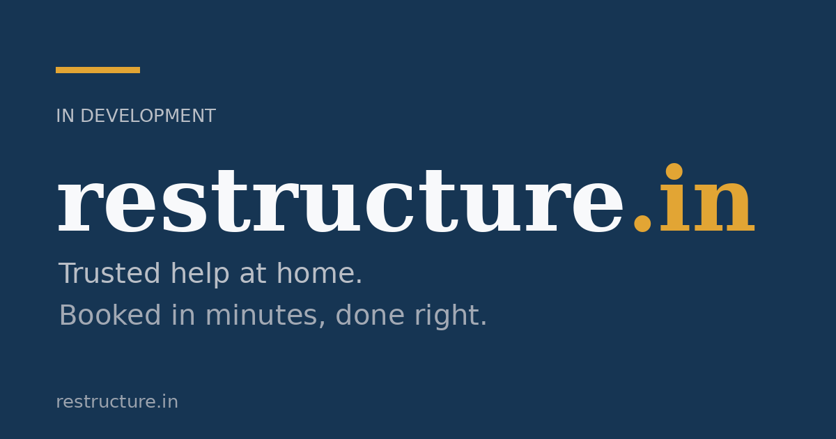 Link preview image for restructure.in
